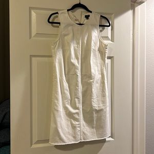 J.crew white denim dress